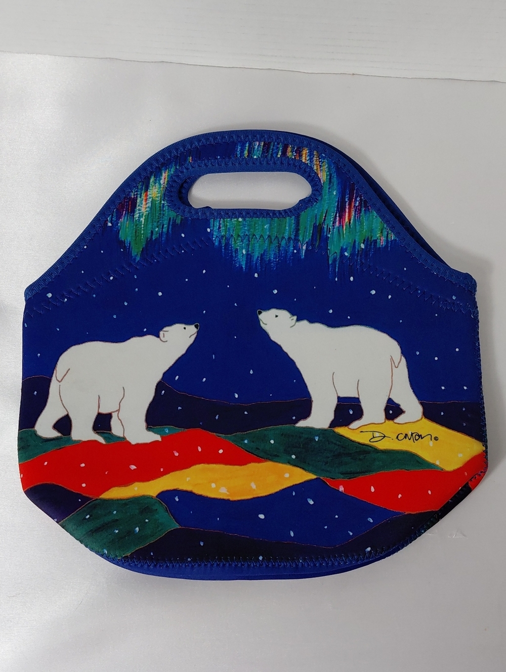 Dawn Oman Sky Watchers Neoprene Zippered Lunch Bag